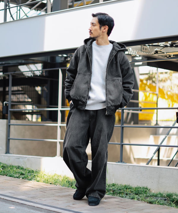 世田谷ベース ミリタリー オーバーパンツ ブラック XL 試着