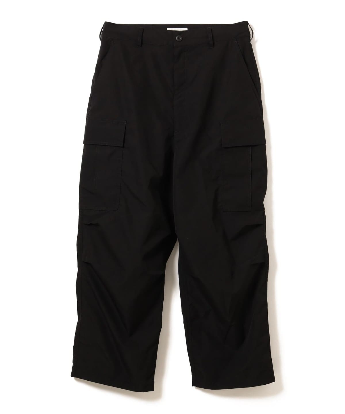 撥水 ストレッチ ポリエステル リップストップ 6ポケット カーゴパンツ パンツ MEN BLACK L 撥水 ストレッチ ポリエステル リップストップ 6ポケット カーゴパンツ パンツ MEN BLACK L