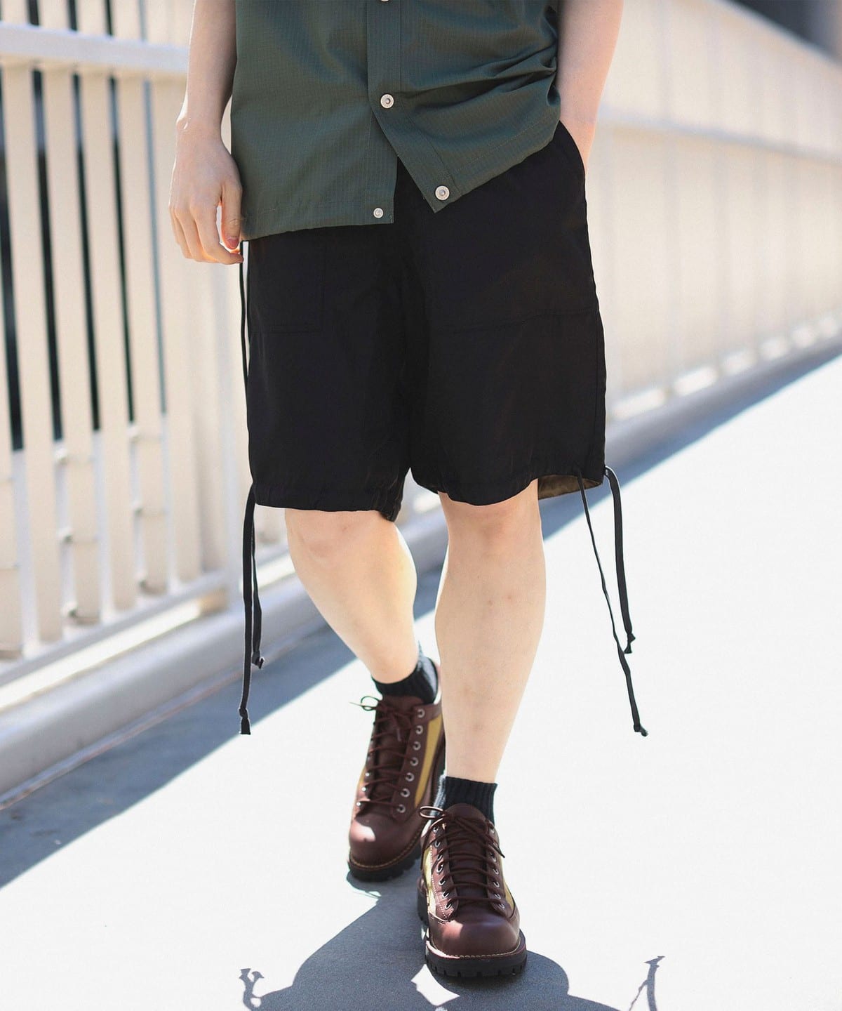 TAION タイオン / ミリタリー リバーシブル ショートパンツ パンツ MEN BLACK XL TAION タイオン / ミリタリー リバーシブル ショートパンツ パンツ MEN BLACK XL