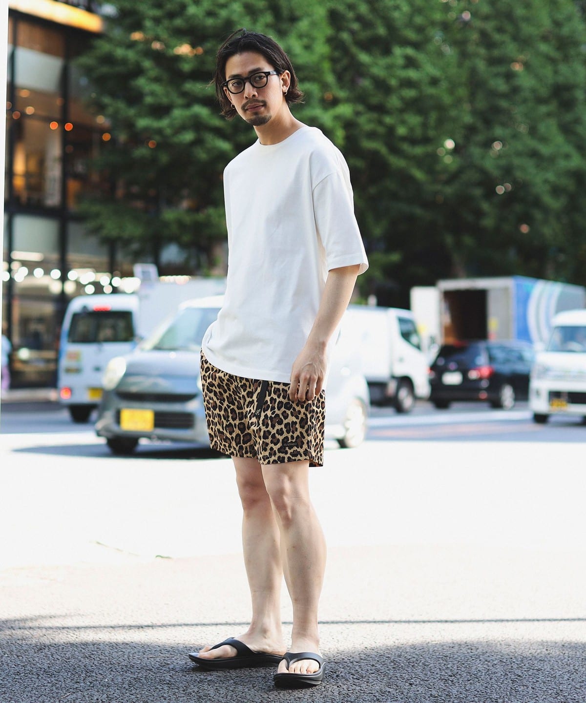 GRAMICCI x B:MING by BEAMS / 別注 LEOPARD SHORTS