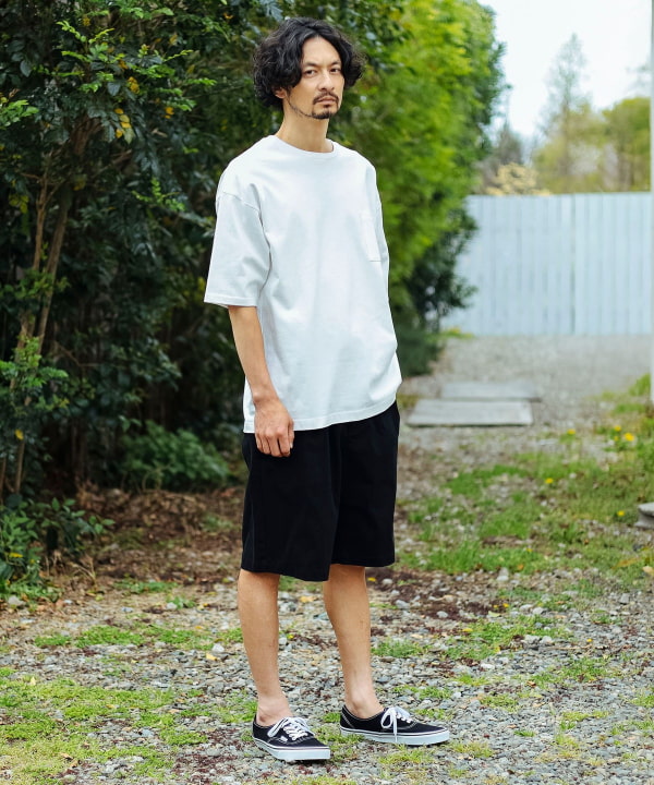 comme des garcons ビーズ 2タックワイドショーツ 希少】ブラックコムデギャルソン ポリ縮絨 2タック ワイド