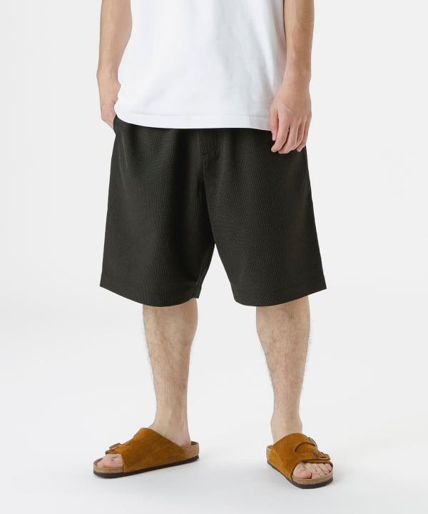 BEAMS ssz 2p ショーツ イージーパンツ L ネイビー ビームス