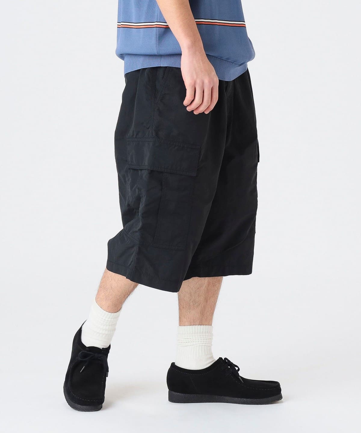 ナイロン 6ポケット ショーツ パンツ MEN BLACK S ナイロン 6ポケット ショーツ パンツ MEN BLACK S