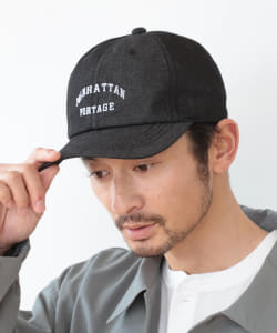 ▲【アウトレット】Manhattan Portage x B:MING by BEAMS/ 別注 蓄光刺繍 カレッジ キャップ