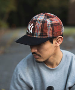 ▲NEW ERA x B:MING by BEAMS / 別注 950 レトロクラウン チェック キャップ