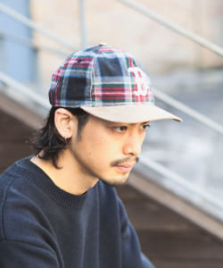 ▲NEW ERA x B:MING by BEAMS / 別注 950 レトロクラウン チェック キャップ