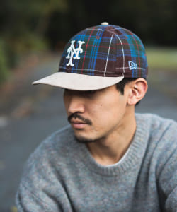 ▲NEW ERA x B:MING by BEAMS / 別注 950 レトロクラウン チェック キャップ
