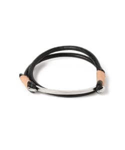 ▲B:MING by BEAMS / レザー ホック ブレスレット