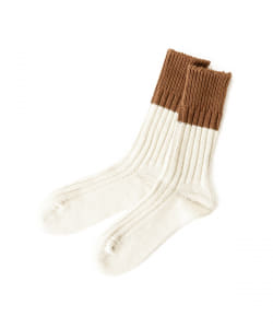 ▲decka quality socks × B:MING by BEAMS / 別注 heavy weight バイカラーソックス