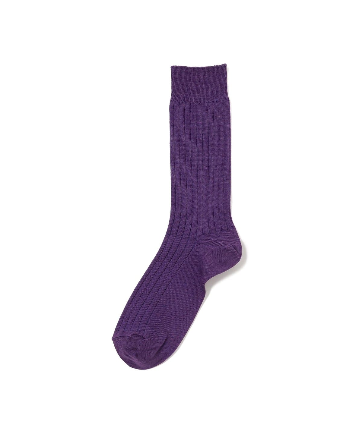 カラー リブソックス レッグウェア MEN PURPLE ONE SIZE カラー リブソックス レッグウェア MEN PURPLE ONE SIZE