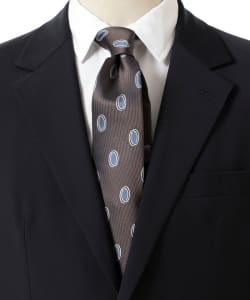 Silk small pattern necktie 25SS