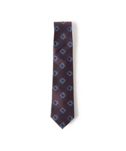 Silk small pattern necktie 25SS