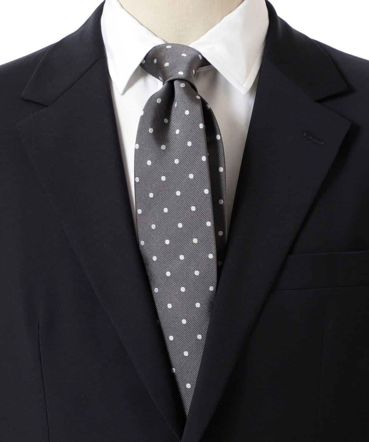 シルク ドット ネクタイ 25SS スーツ・ネクタイ MEN GREY ONE SIZE シルク ドット ネクタイ 25SS スーツ・ネクタイ MEN GREY ONE SIZE