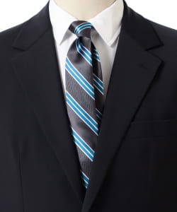 Silk Stripe Narrow Tie② 25SS
