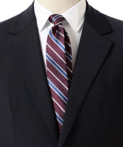 Silk Stripe Narrow Tie② 25SS