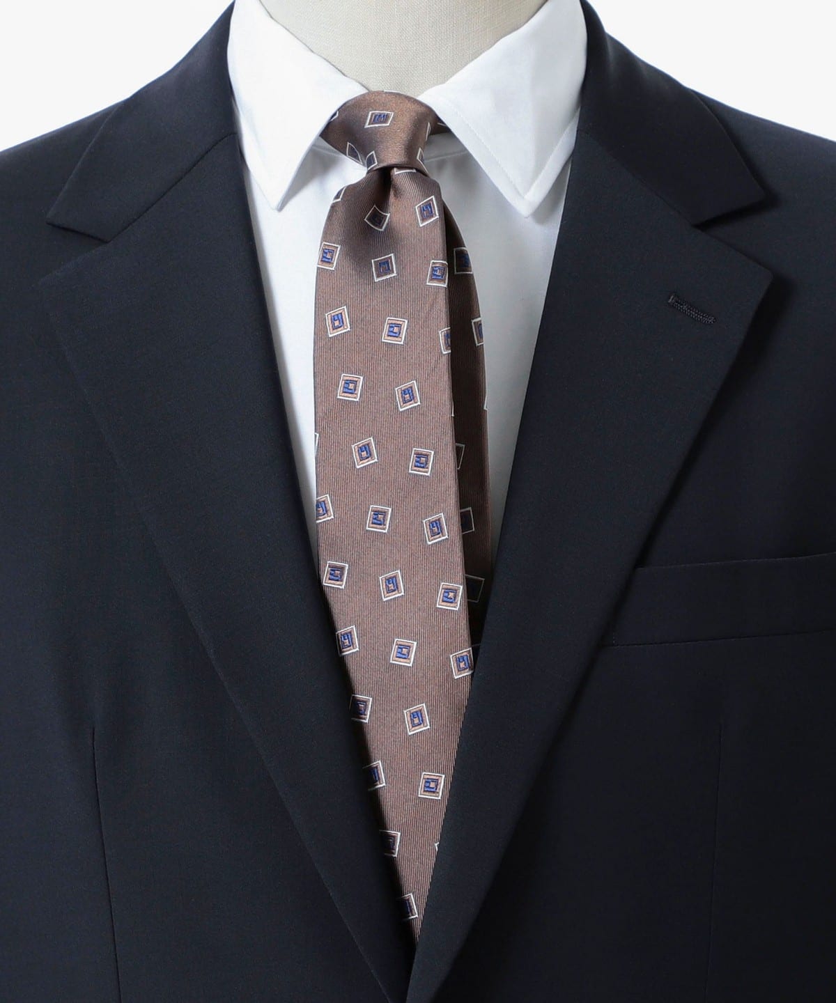 シルク 小紋柄 ナローネクタイ 25SS スーツ・ネクタイ MEN LIGHT BROWN ONE SIZE シルク 小紋柄 ナローネクタイ 25SS スーツ・ネクタイ MEN LIGHT BROWN ONE SIZE