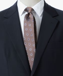 Silk small pattern narrow tie 25SS