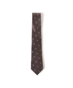 Silk small pattern narrow tie 25SS