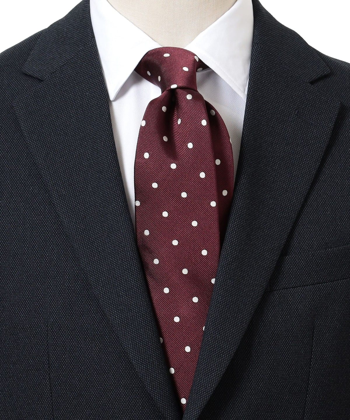 シルク ドット ネクタイ 24AW スーツ・ネクタイ MEN WINE ONE SIZE シルク ドット ネクタイ 24AW スーツ・ネクタイ MEN WINE ONE SIZE