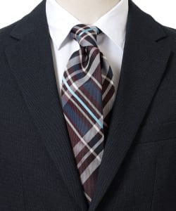 Silk Check Necktie 24AW