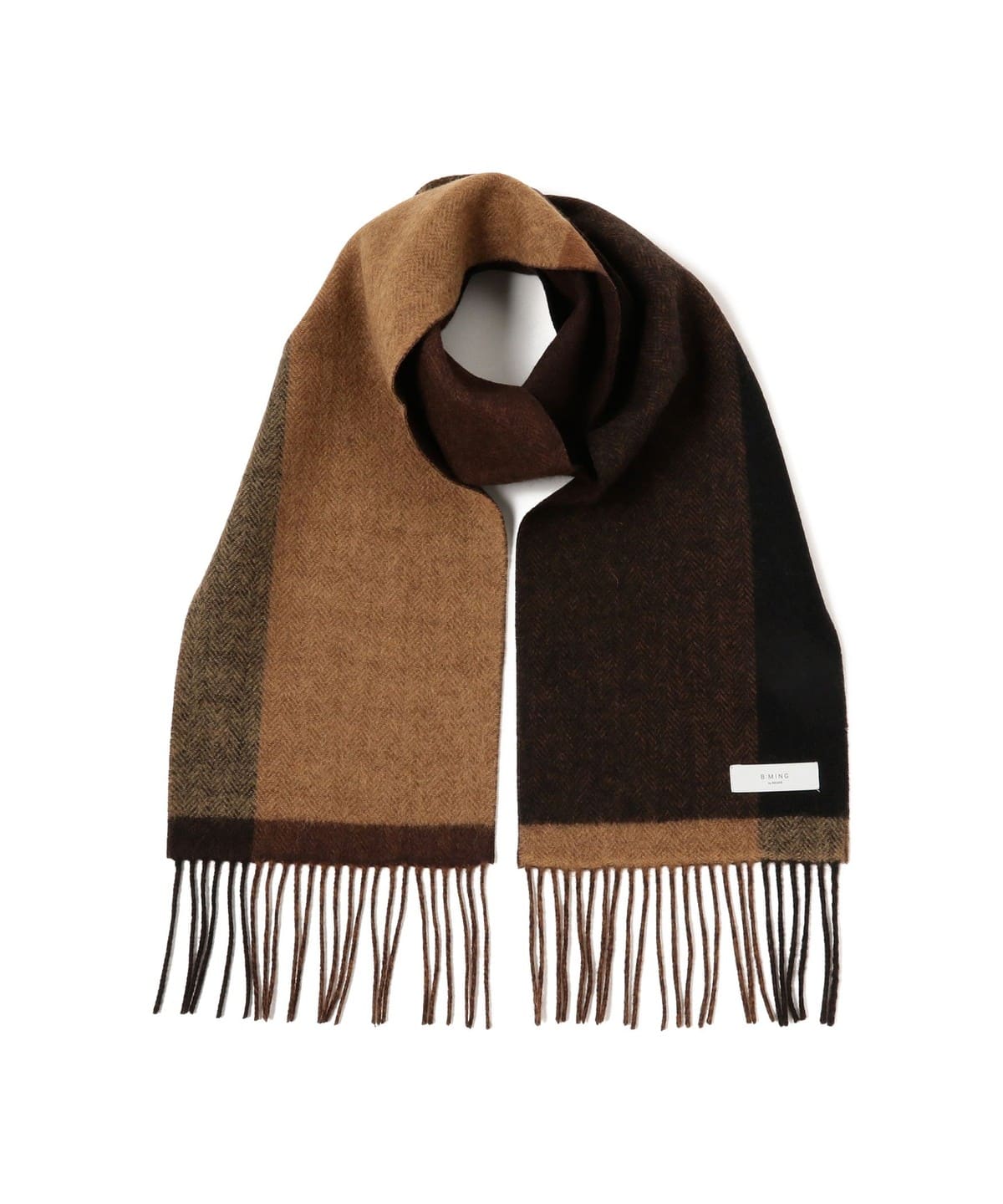 パネル リバーシブル マフラー ファッション雑貨 MEN BROWN ONE SIZE パネル リバーシブル マフラー ファッション雑貨 MEN BROWN ONE SIZE