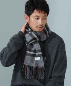 ▲B:MING by BEAMS / チェック リバーシブル マフラー