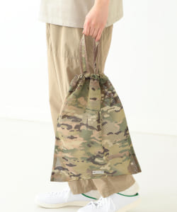 ▲WILDERNESS EXPERIENCE x B:MING by BEAMS / 別注 カモフラージュ メッシュ トートバッグ