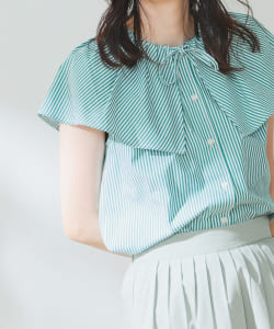 ▲B:MING by BEAMS / フリルカラー ノースリーブ シャツ