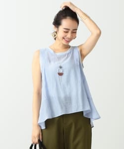 B:MING by BEAMS / サーキュラー ノースリーブブラウス 18SS