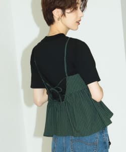 ▲ジャカード ペプラム キャミソール