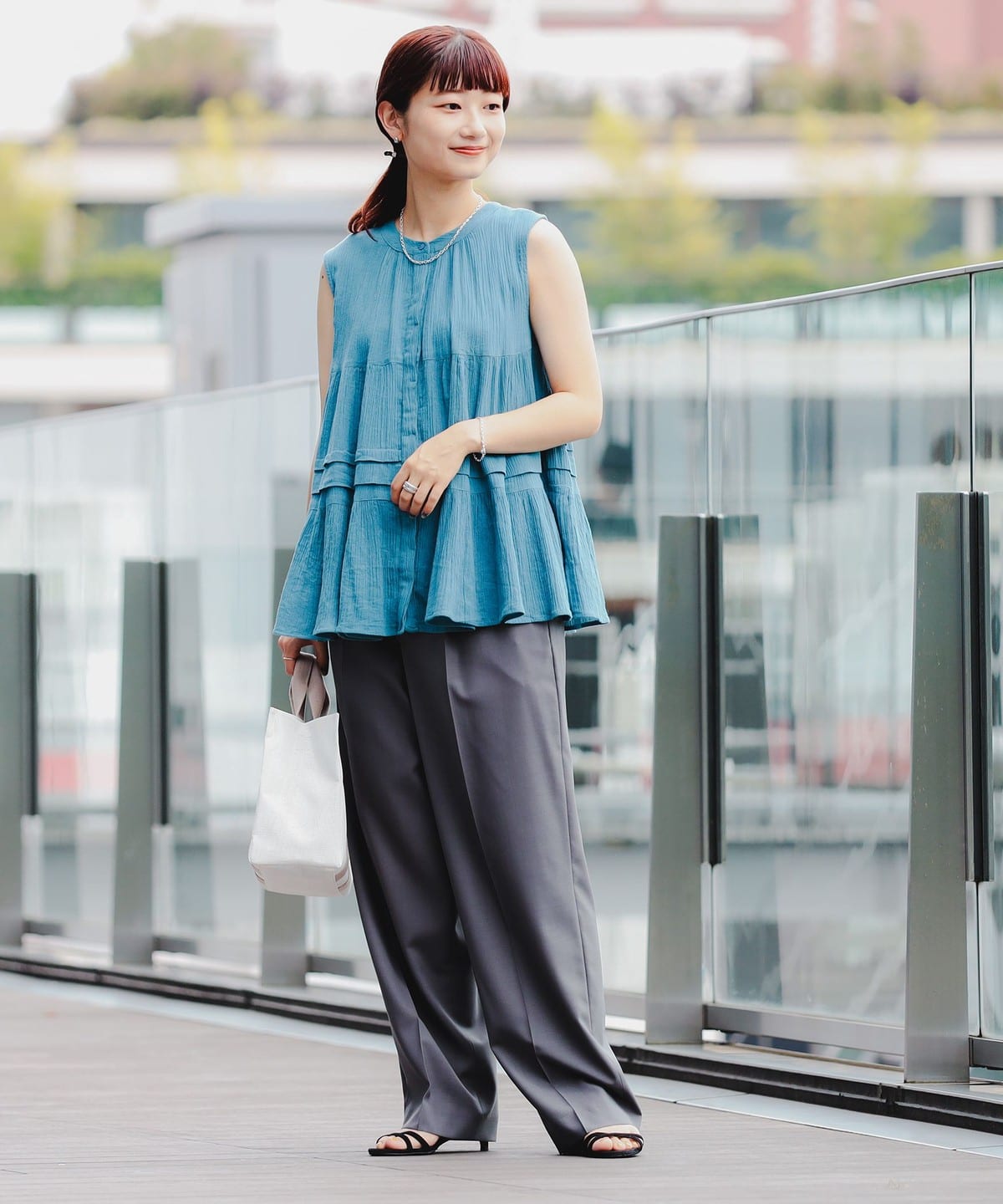 B:MING by BEAMS（ビーミング by ビームス）2WAY ティアード ブラウス