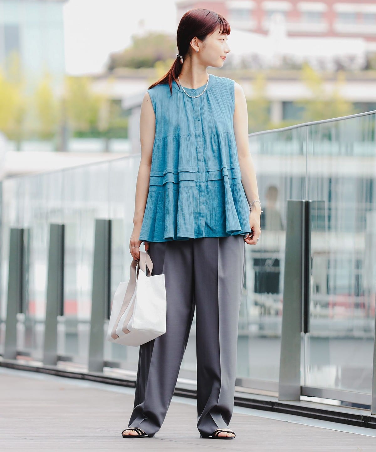 B:MING by BEAMS（ビーミング by ビームス）2WAY ティアード ブラウス