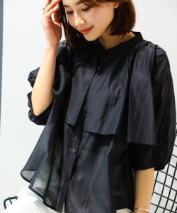 【5/15再値下げ】ケープシルエット ブラウス (S～M)