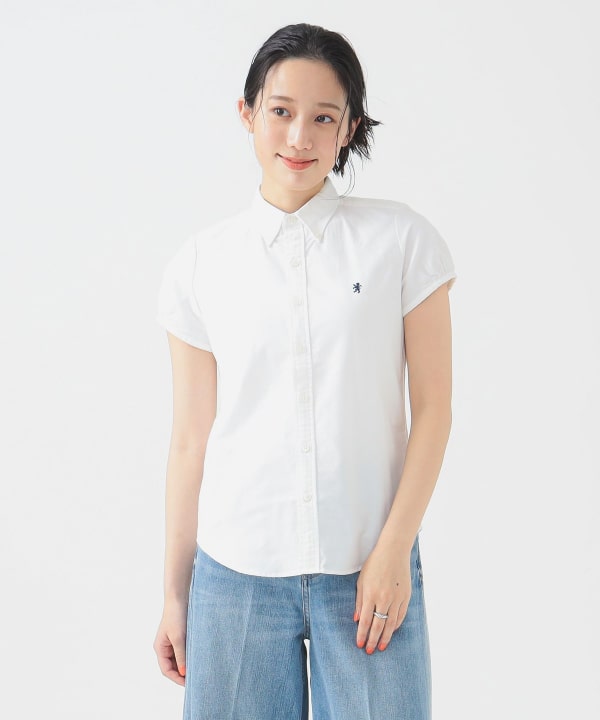 Gymphlex オックスフォード　フレンチスリーブシャツ Gymphlex | オックスフォード フレンチスリーブシャツ WOMEN