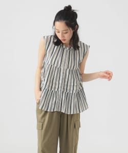 印度2WAY条纹罩衫 (S~M)