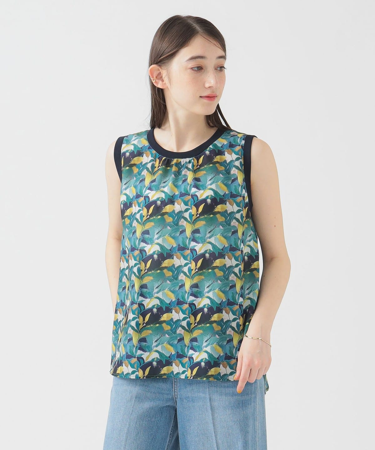 総柄 ブラウス シャツ・ブラウス WOMEN GREEN ONE SIZE 総柄 ブラウス シャツ・ブラウス WOMEN GREEN ONE SIZE