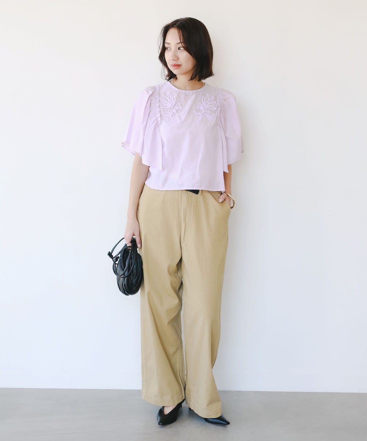 BEAMS　ブラウス Band Collar Pullover 120/3 Broad（シャツ/ブラウス）｜BEAMS PLUS
