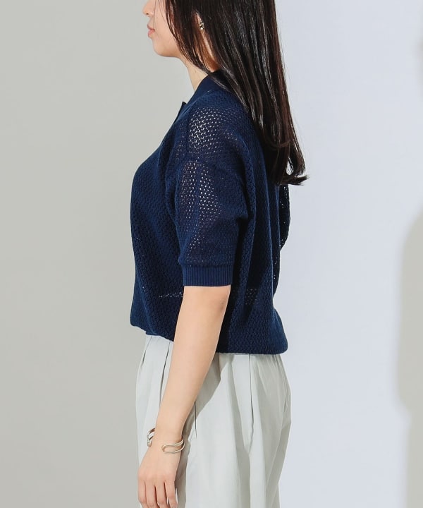 knit polo shirt