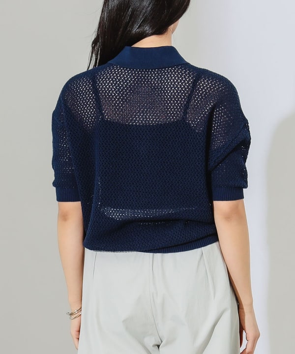 knit polo shirt