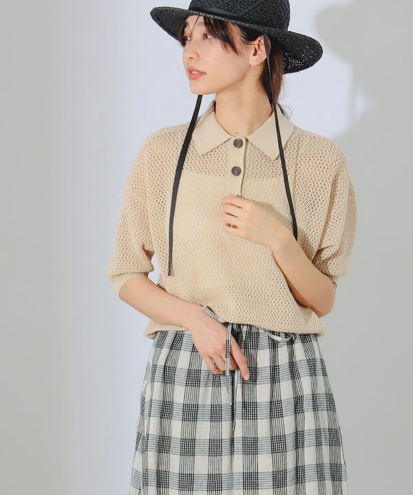 BEAMS - BEMSGOLFポロシャツ BEAMS GOLF｜ORANGE LABEL / ボーダー 切り替え ポロシャツ