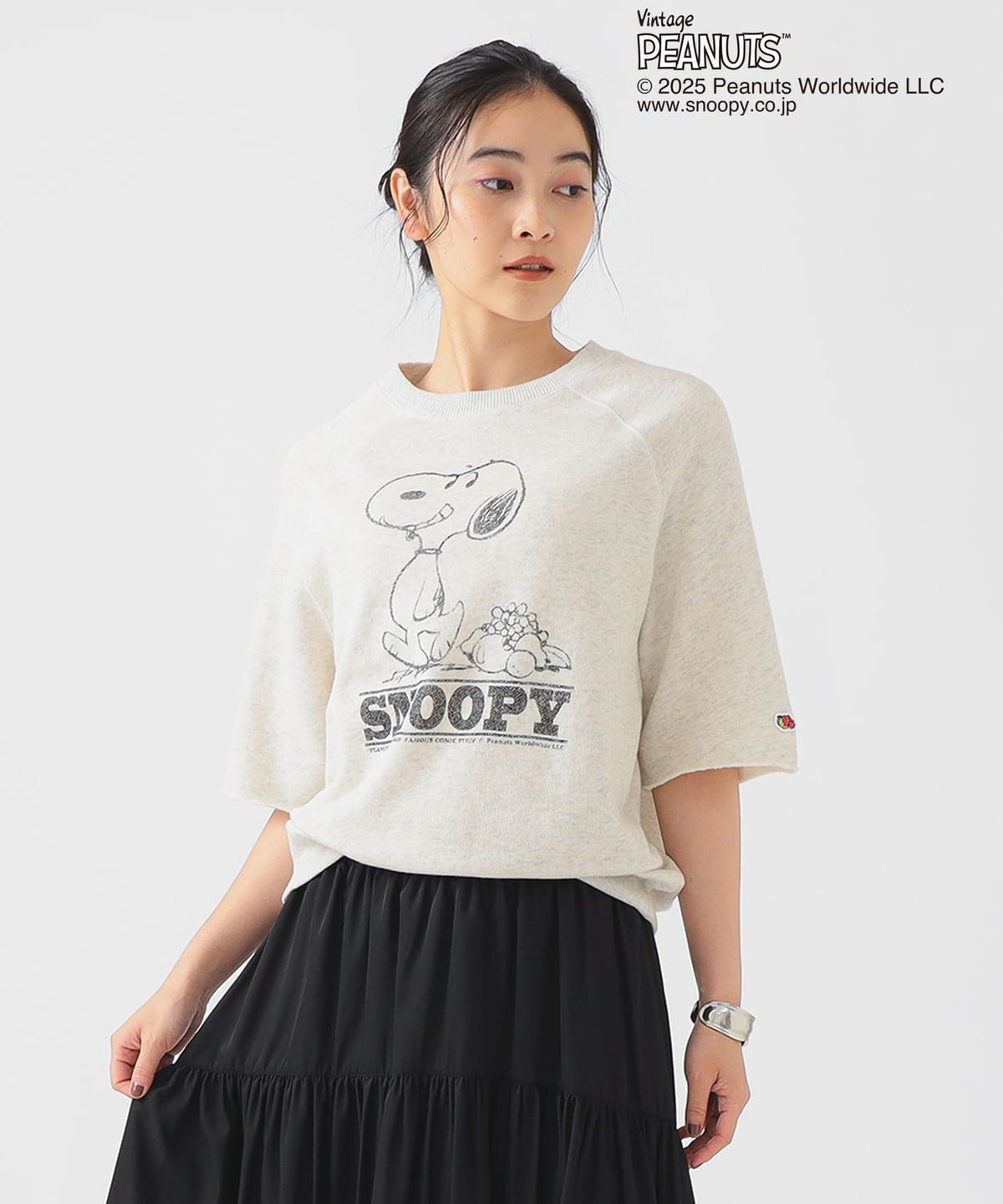 FRUIT OF THE LOOM フルーツオブザルーム / Peanuts ショートスリーブ スウェット(WOMENS) トップス WOMEN IVORY ONE SIZE FRUIT OF THE LOOM フルーツオブザルーム / Peanuts ショートスリーブ スウェット(WOMENS) トップス WOMEN IVORY ONE SIZE
