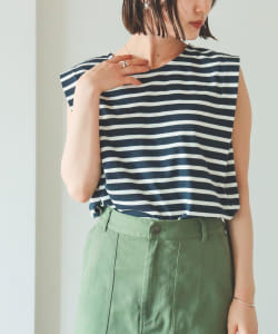 ▲B:MING by BEAMS / ボーダー ノースリーブ プルオーバー