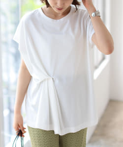 B:MING by BEAMS / アシンメトリー タック Tシャツ