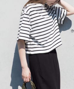 B:MING by BEAMS / ボーダー クロップドTシャツ