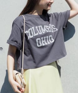 B:MING by BEAMS / ロゴ クロップド Tシャツ