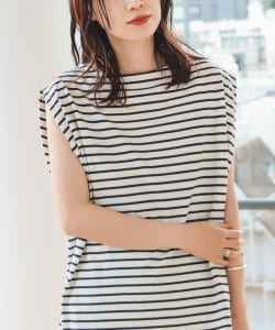 ▲B:MING by BEAMS / タック ボートネック ノースリーブ Tシャツ