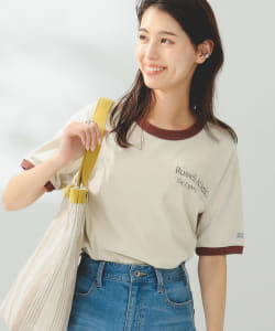 ▲ RUSSELL ATHLETIC / 別注 ロゴ リンガー Tシャツ
