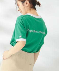 RUSSELL ATHLETIC / 別注 ロゴ リンガー Tシャツ
