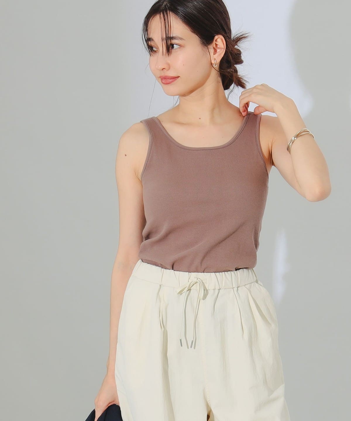 タンク ブラトップ Tシャツ・カットソー WOMEN MOCHA S タンク ブラトップ Tシャツ・カットソー WOMEN MOCHA S