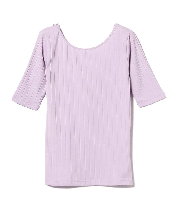 [新品未着用]LES COPAINSグレー バックオープン カットソー 新品未着用]LES COPAINSグレー バックオープン カットソー 新品